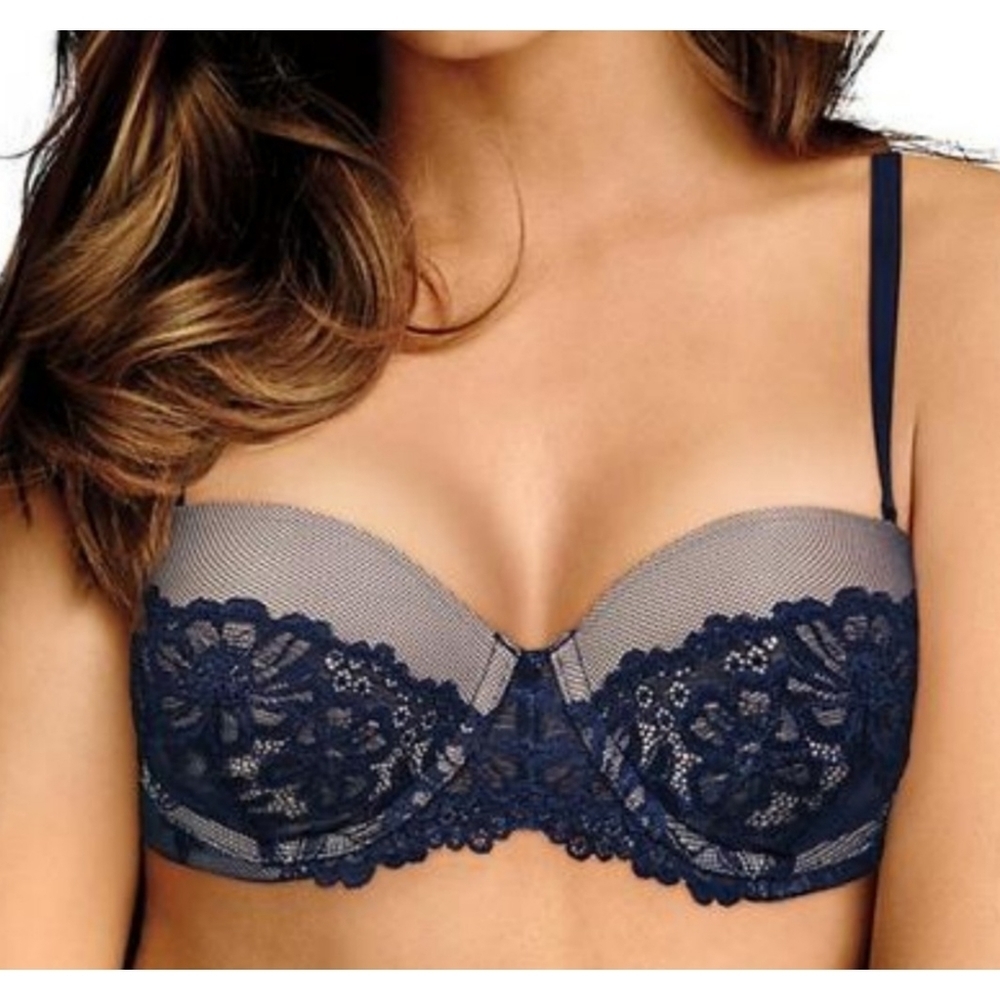Maidenform Convertible lace bra Navy blue Size 34C